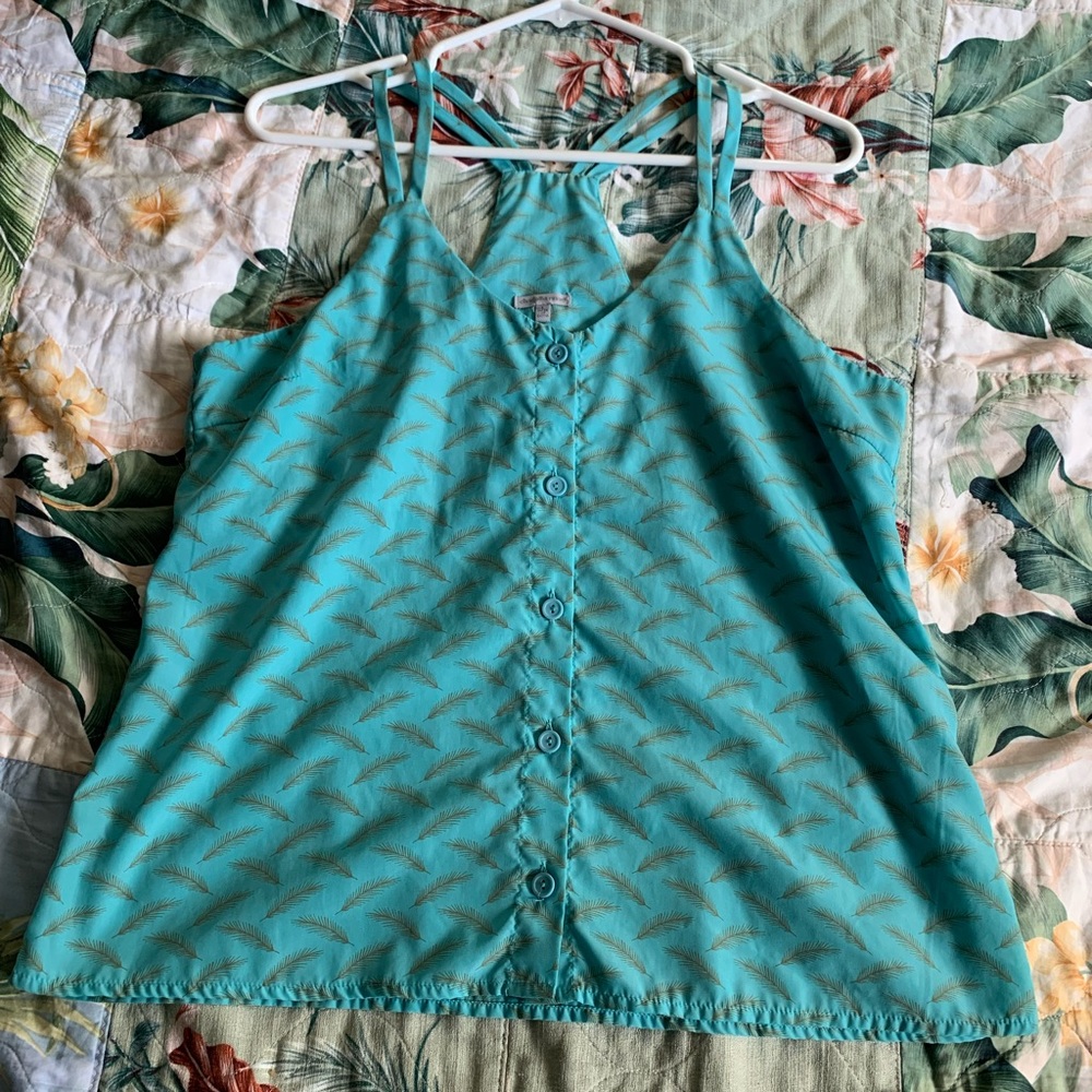 Racer back feather tank